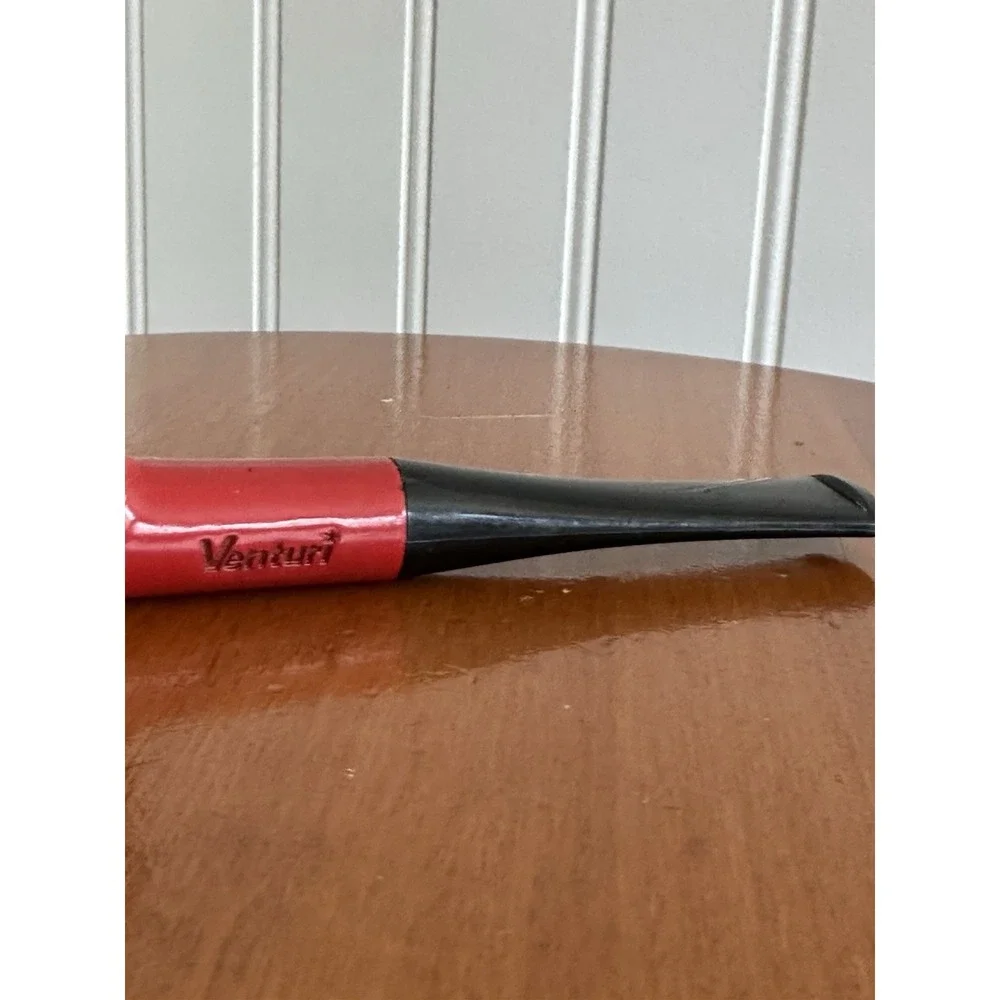 Vintage Venturi Red Tobacco Smoking Pipe Black Stem 5.5